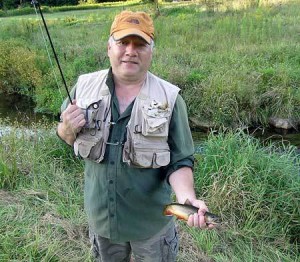 Doug Snow with a Pine Creek brookie.